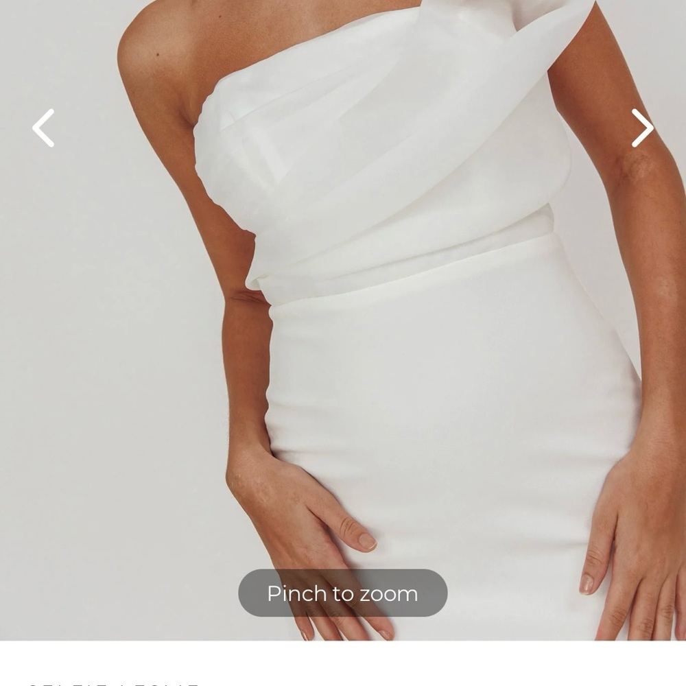 Selfie Leslie One-Shoulder White Dress